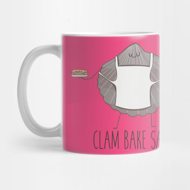 Clam Bake Sale- Funny Clam Pun Gift by Dreamy Panda Designs